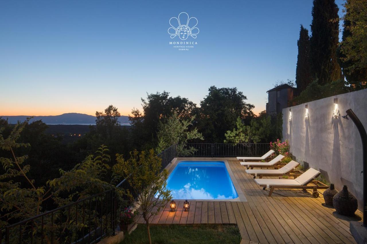 Mondinica Heritage House - Heated Pool Dobrinj 외부 사진